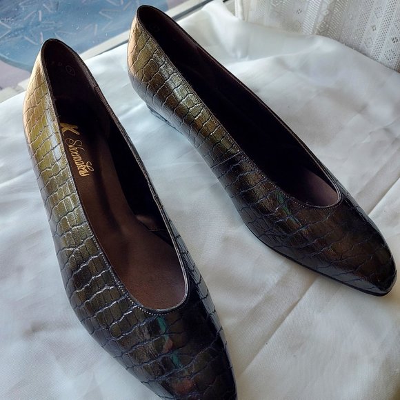 Vintage K shoes LEATHER UK 7  US 9, Made in England. New - Picture 2 of 8